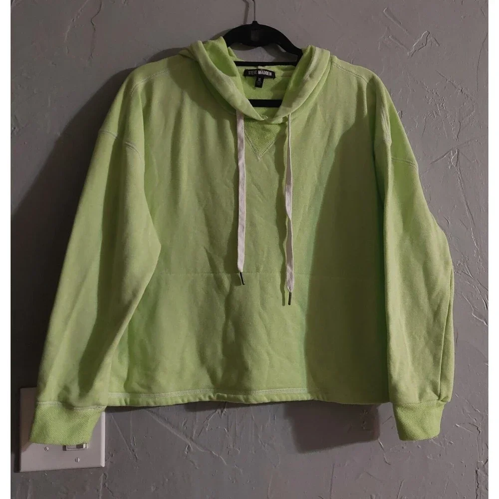 steve madden sweater Women's XL Green, Cotton And Polyester, Hoodie - Picture 4 of 6